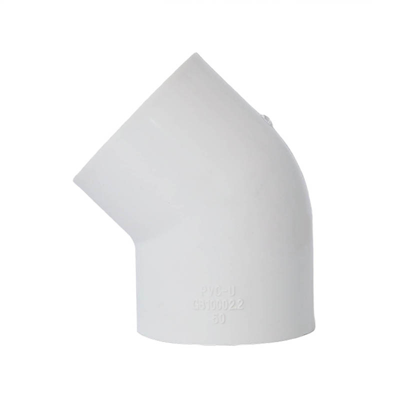 PVC 45 graden elleboog